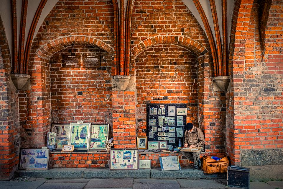 Holsentor in Lübeck, Duitsland