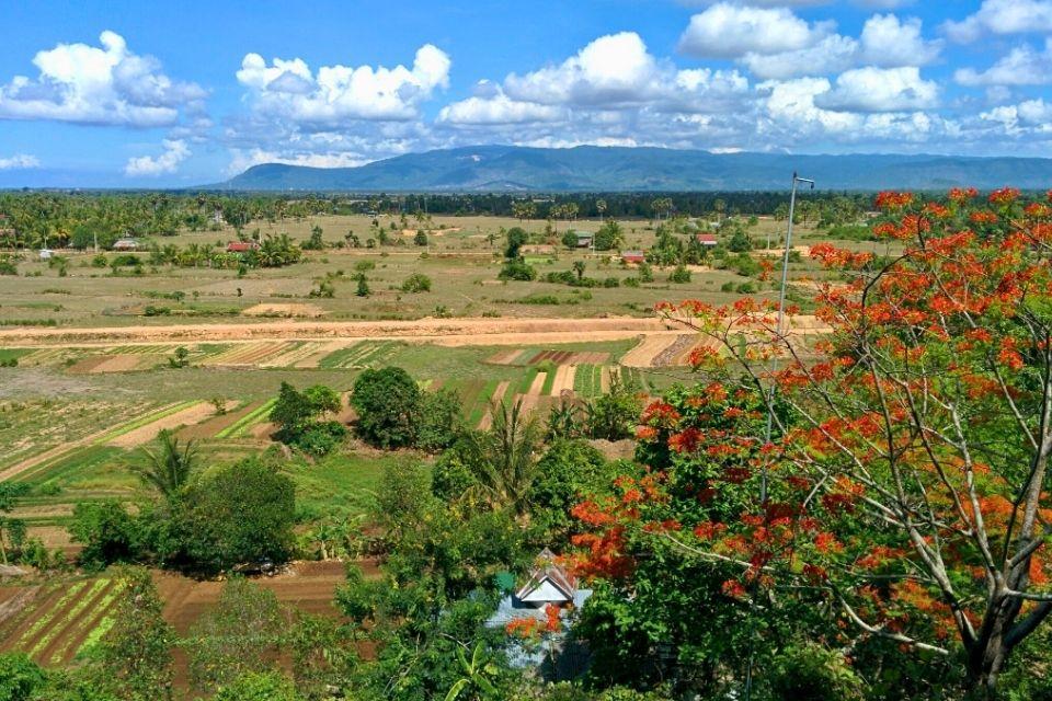 Platteland in Kampot Cambodja 