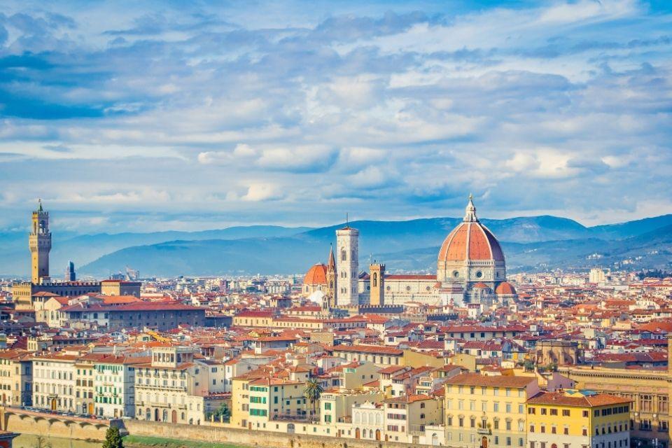 Uitzicht over Florence Italië