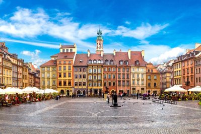 Het oude centrum van Warschau, Polen Het oude centrum van Warschau, Polen