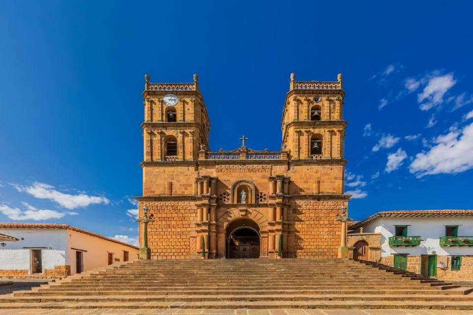 De kathedraal van Barichara, Colombia