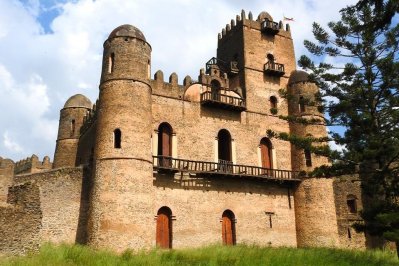 Fasil Ghebbi in Gondar, Ethiopië Fasil Ghebbi in Gondar, Ethiopië