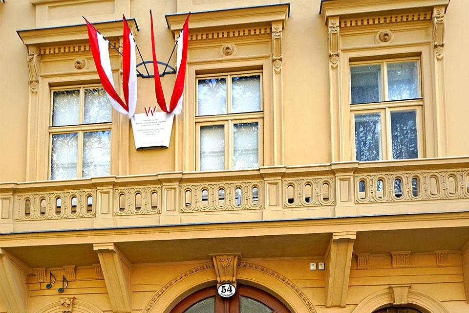 Strauss Wohnung aan de Praterstrasse 54 Wenen Oostenrijk Strauss Wohnung aan de Praterstrasse 54 Wenen Oostenrijk