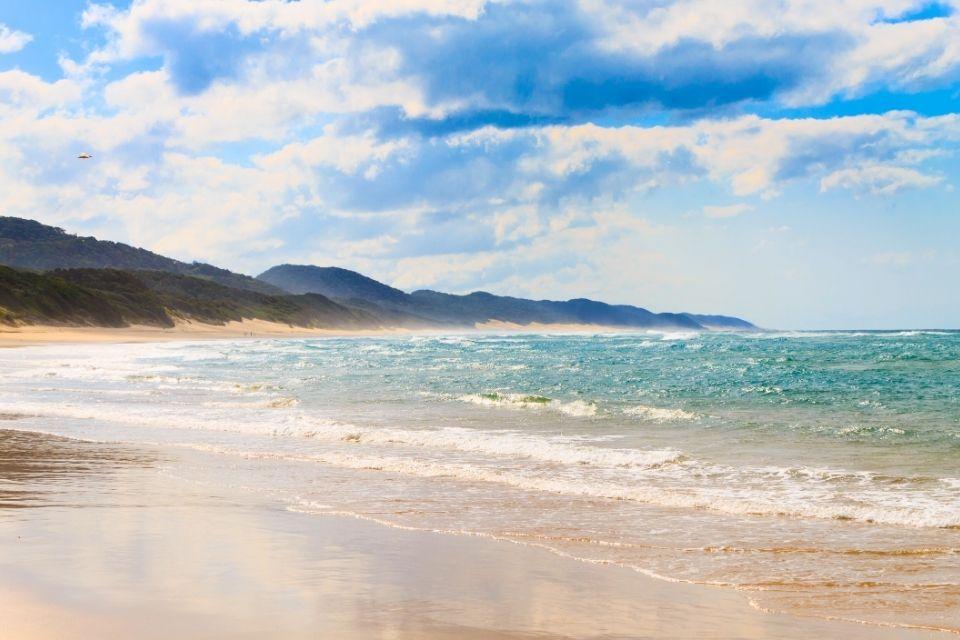 De Indische Oceaan bij St. Lucia Zuid-Afrika