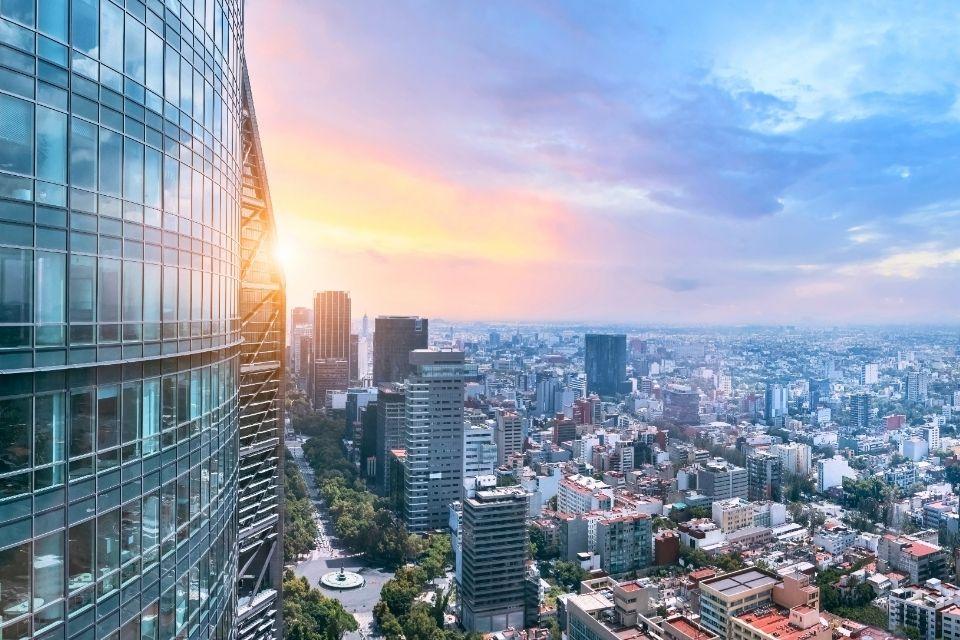 Mexico stad skyline, mexico