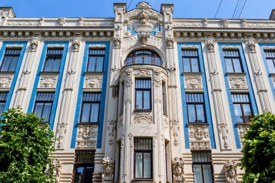 Art nouveau in Riga Letland