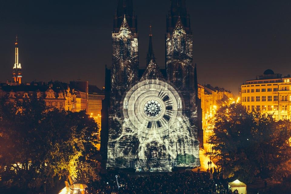 Lichtfestival in Praag