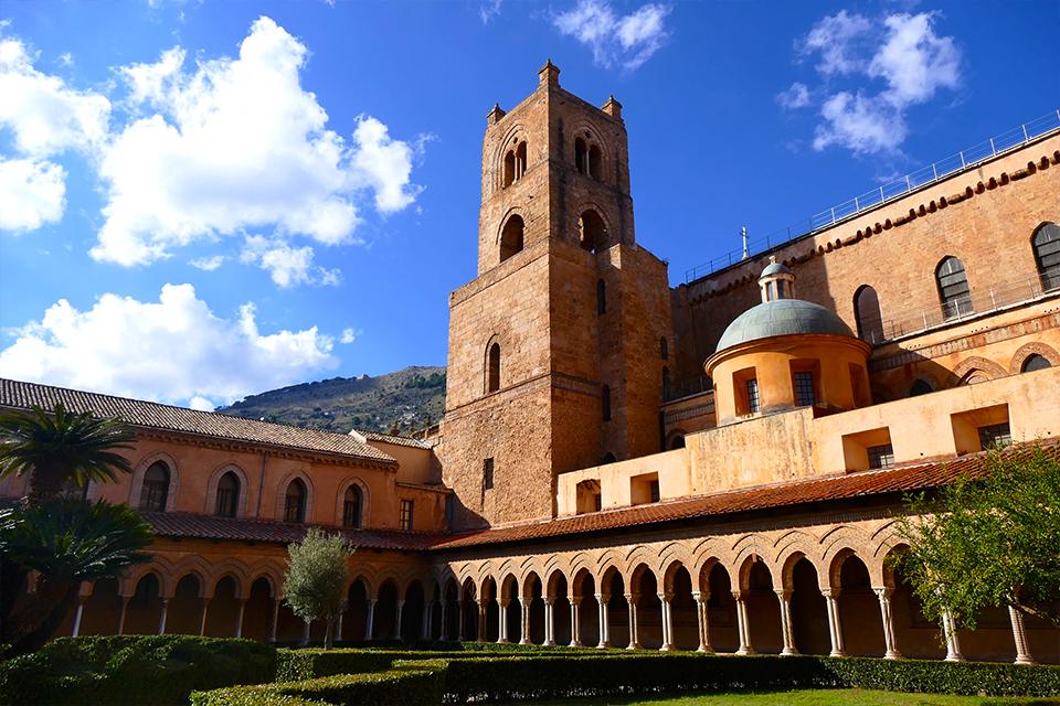 Het klooster van Monreale, Sicilië, Italië