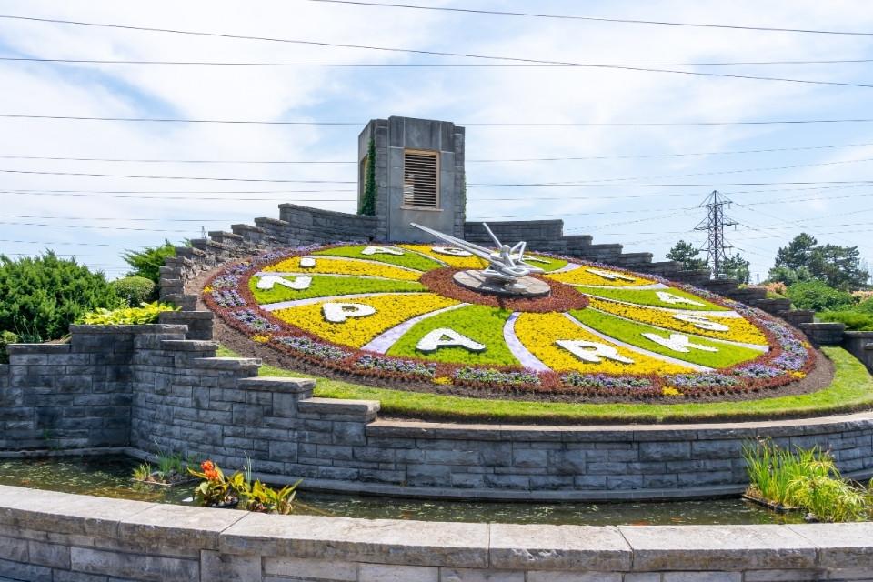 Floral Clock in Niagara Parks, Niagara Falls, Canada