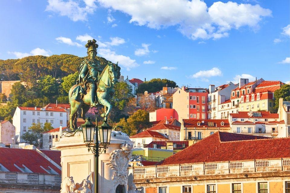 Praça do Comércio in Lissabon Portugal