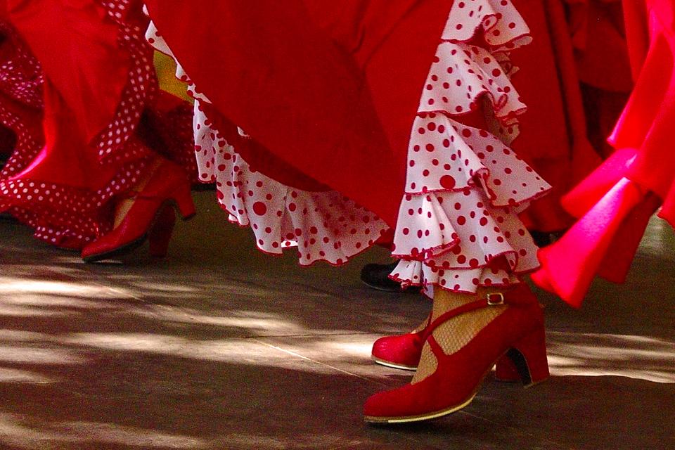 Spanje Flamenco-danseres