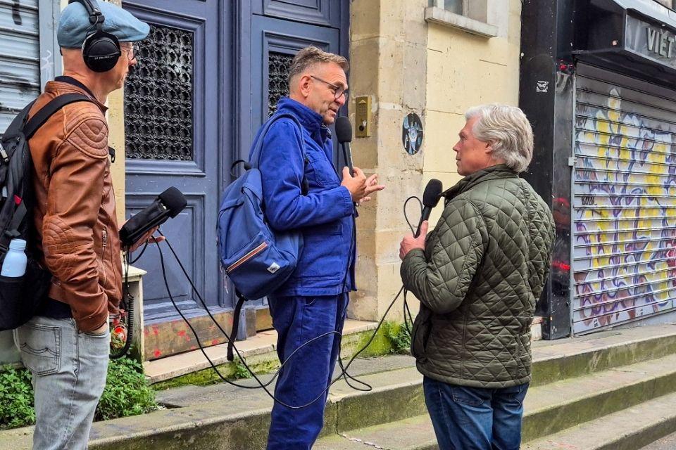 Podcastopnames Verborgen Voetsporen in Parijs, Frankrijk