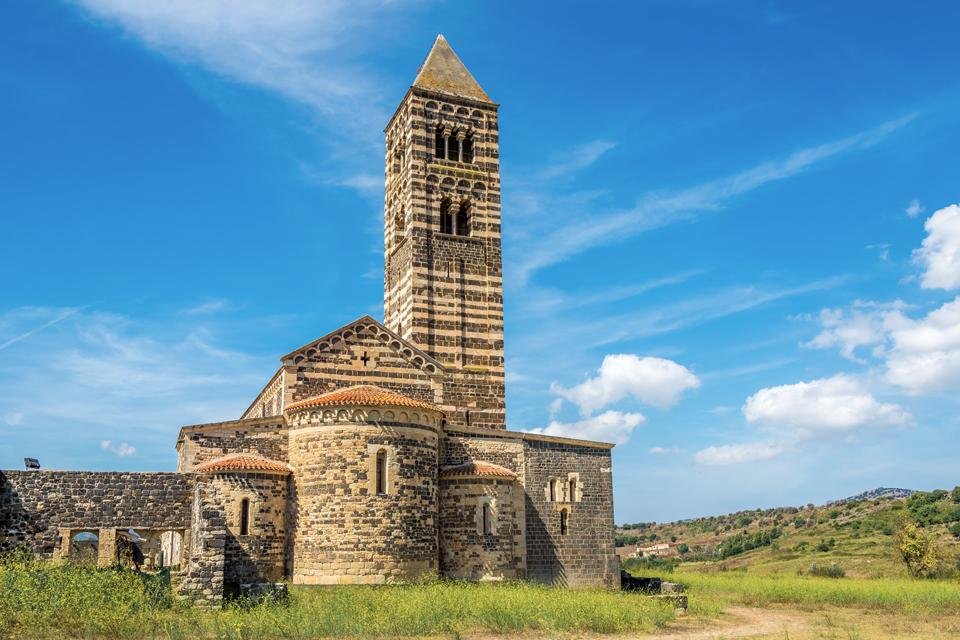 Santissima Trinità di Saccargia op Sardinië, Italië