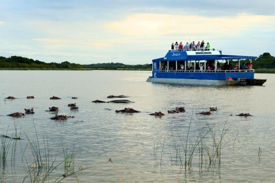 Boottocht over de lagune van St. Lucia Zuid-Afrika