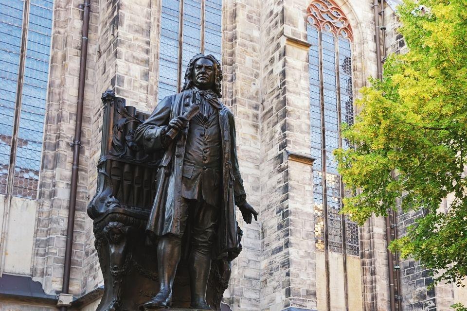 J.S. Bach voor de Thomaskirche in Leipzig Duitsland
