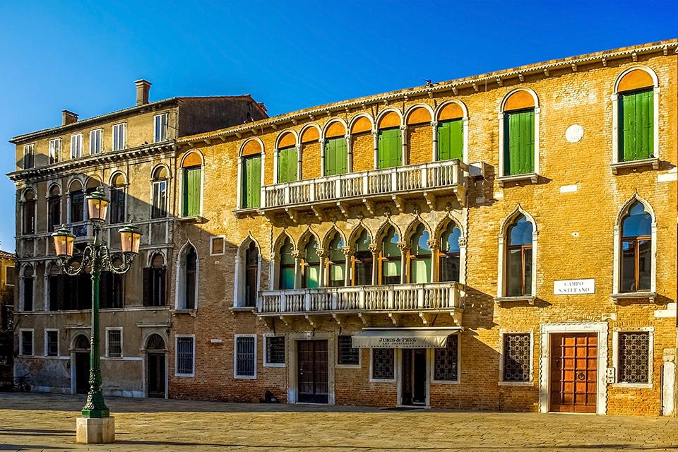 Campo Santo Stefano in Venetië, Italië