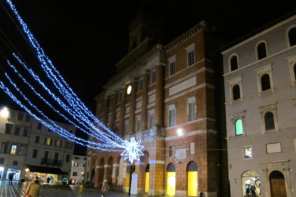 Kerst in Foligno, Umbrië, Italië