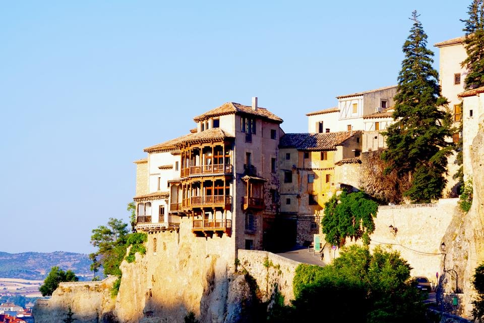 Hangende huizen in Cuenca, Spanje