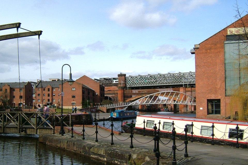 Castlefield Canal Basin Manchester Groot-Brittannië