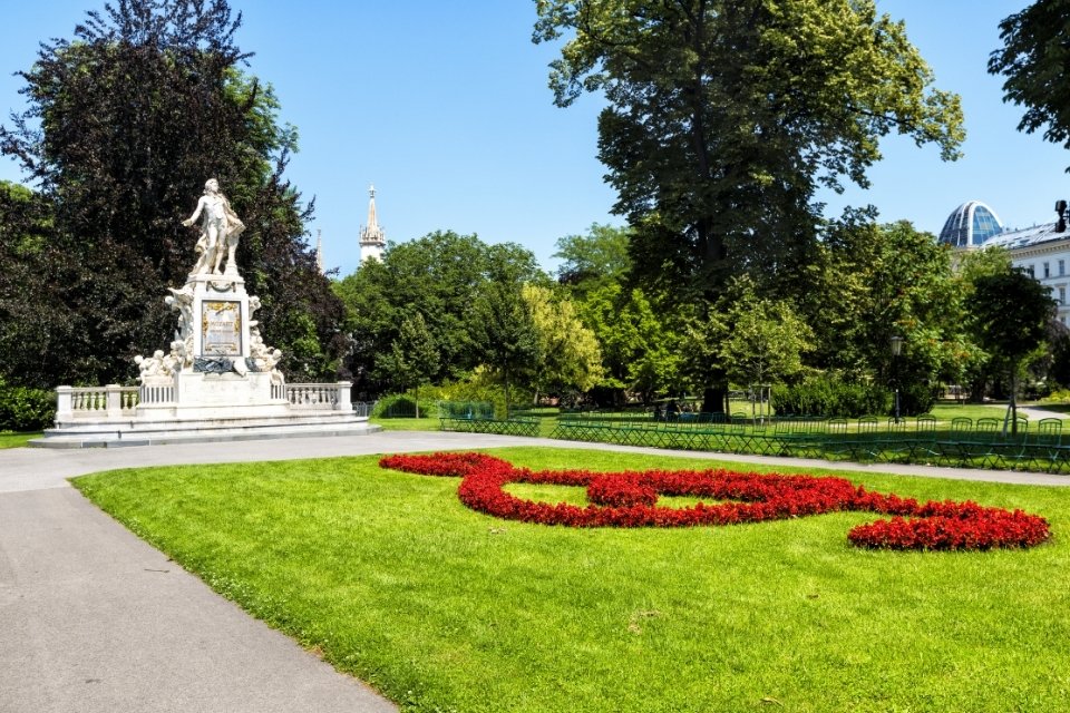 Mozartmonument in Wenen, Oostenrijk