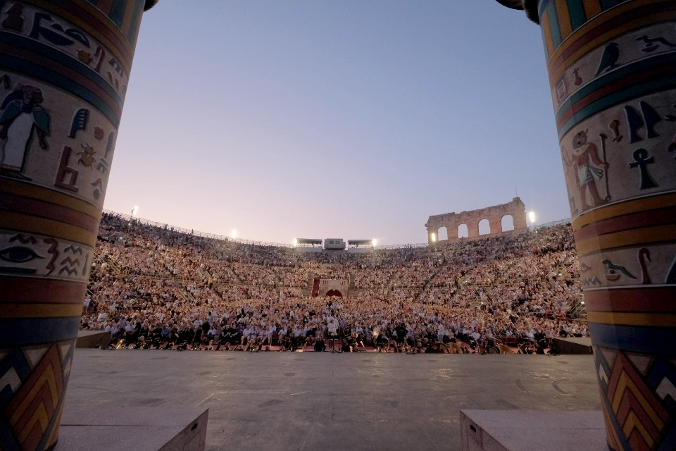 Podium van de arena, Verona, Italië | ©FotoEnnevi, Courtesy of Fondazione Arena di Verona