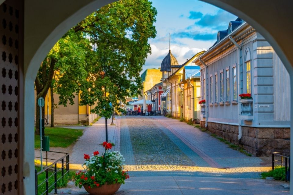 Straat in Rauma, Finland