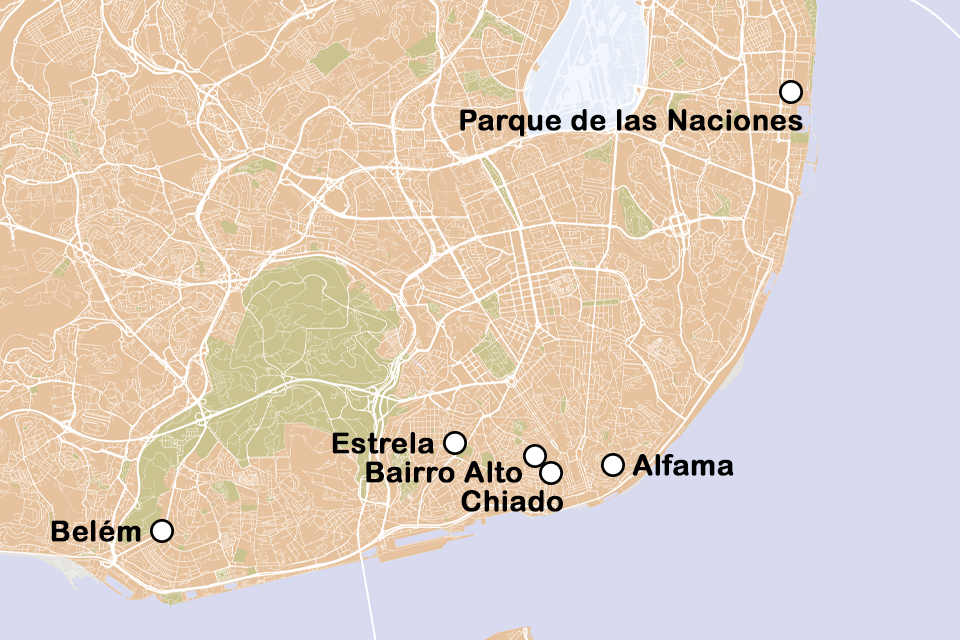 Routekaart Kunst en architectuur in Lissabon