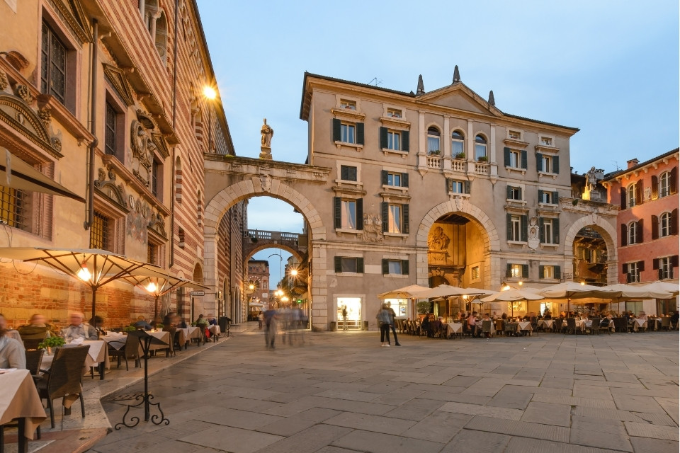 Piazza dei Signori in Verona, Italië