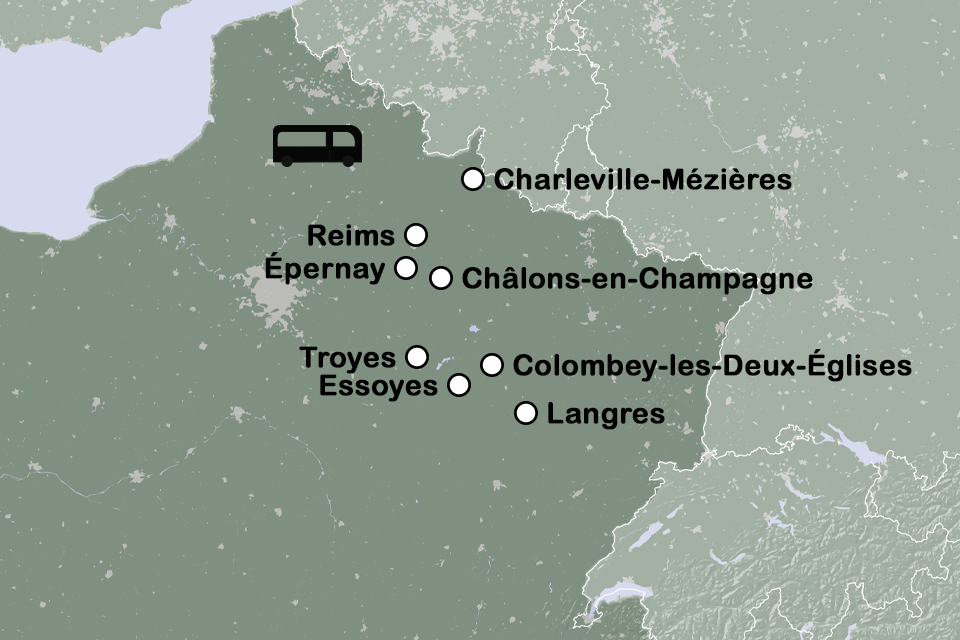 Routekaart Proef de Champagne