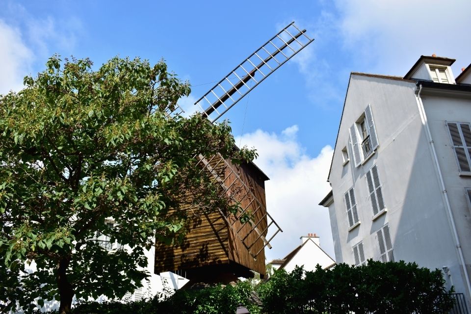 Moulin de la Gallette de butte de Montmartre in Parijs Frankrijk