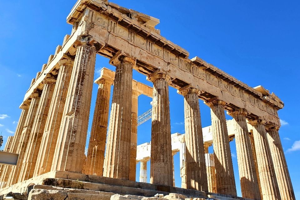 De Akropolis in Athene, Griekenland