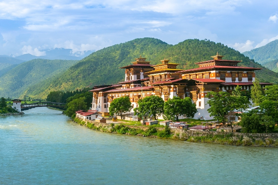 Dzong in Punakha, Bhutan