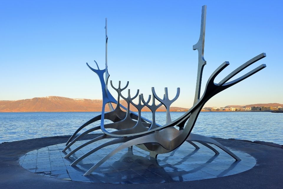 The Sun Voyager (Jón Gunnar Árnason) in Reykjavik, IJsland