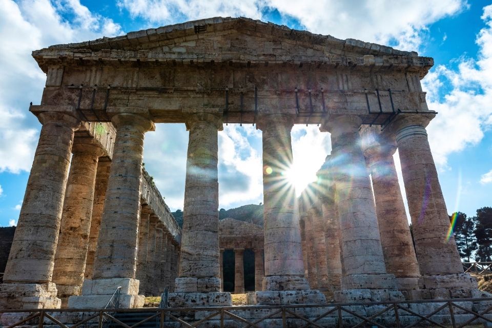 De tempel van Segesta op Sicilië, Italië