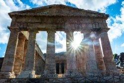 De tempel van Segesta op Sicilië, Italië