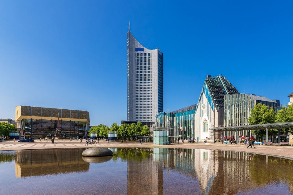 Augustusplatz, Leipzig, Duitsland