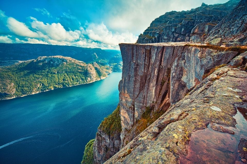 Lysefjord en Preikestolen, Noorwegen