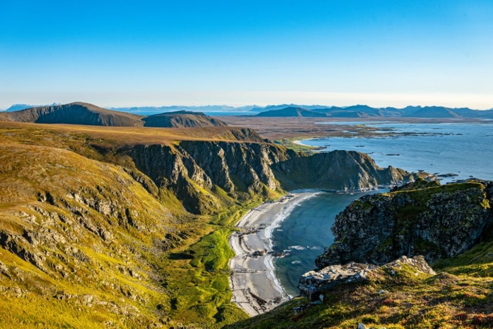 Zicht op Vesterålen, Noorwegen