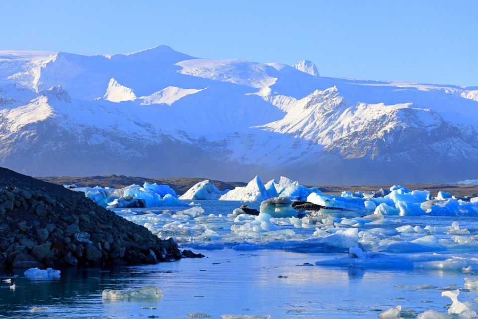 Jökulsárlón getsjermeer, IJsland