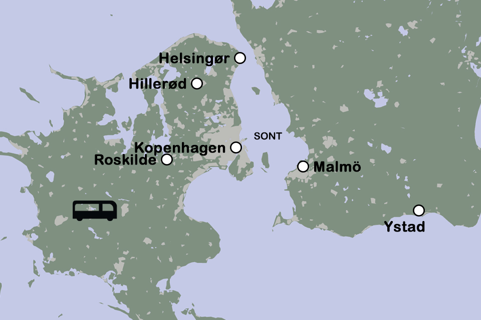 Routekaart Zomer rond de Sont