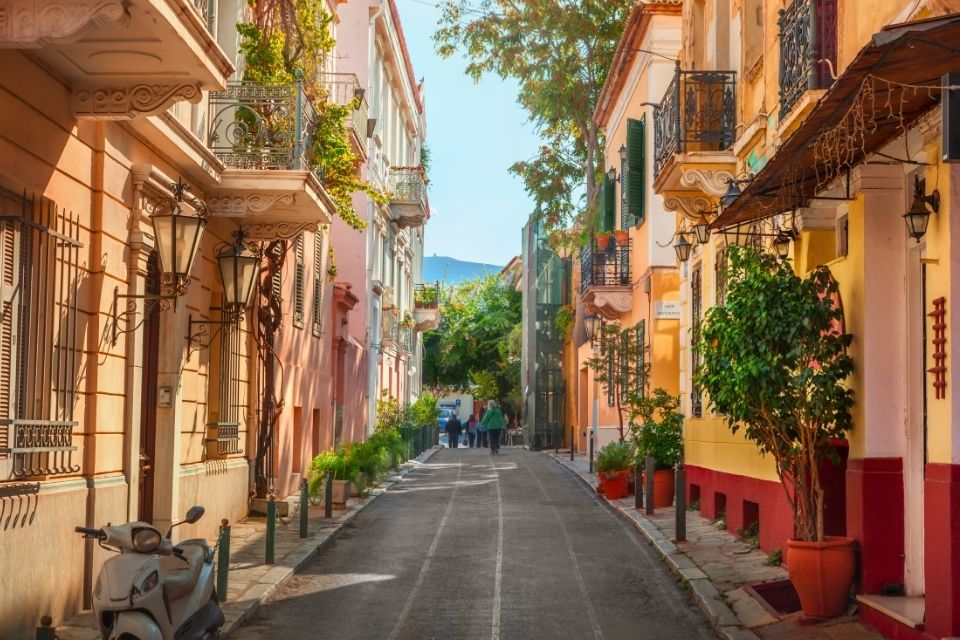 Plaka in Athene, Griekenland