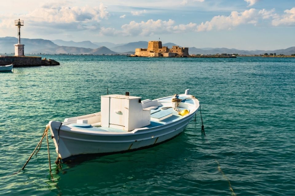 Bootje in Nauplion, Griekenland