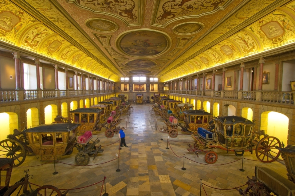 Het koninklijke rijtuigenmuseum, Lissabon, Portugal