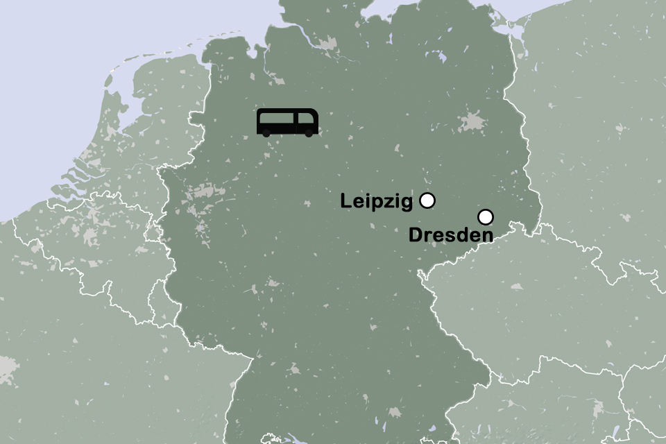 Routekaart Kerst in Dresden