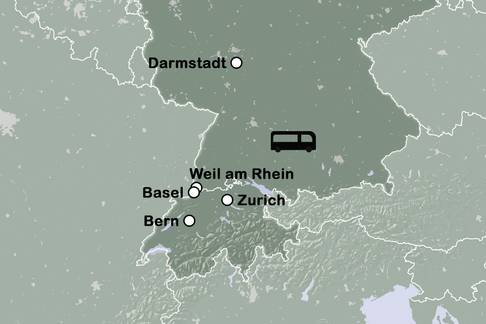 Routekaart Kunst in Zwitserse Musea